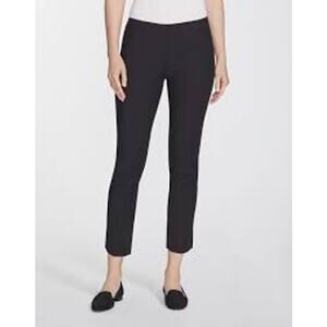 Lafayette 148 Stanton Pants Black Ankle Length Stretch Wool Women 8